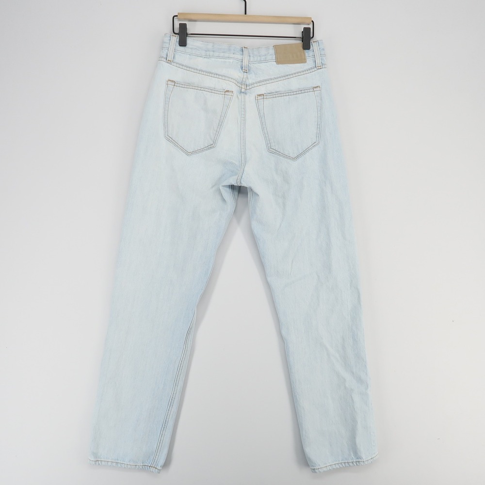 Banana Republic Mens‎ Relaxed Fit Jeans 28 Button Fly Bleach Blue Selvedge USA - Picture 4 of 8